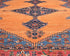 9x12 Orange Blue Aryana Afghan Hand Knotted Veg Dye Wool Area Rug